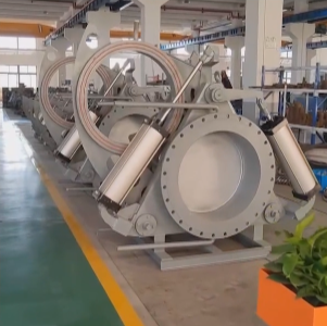 F643X氣動(dòng)推桿盲板閥