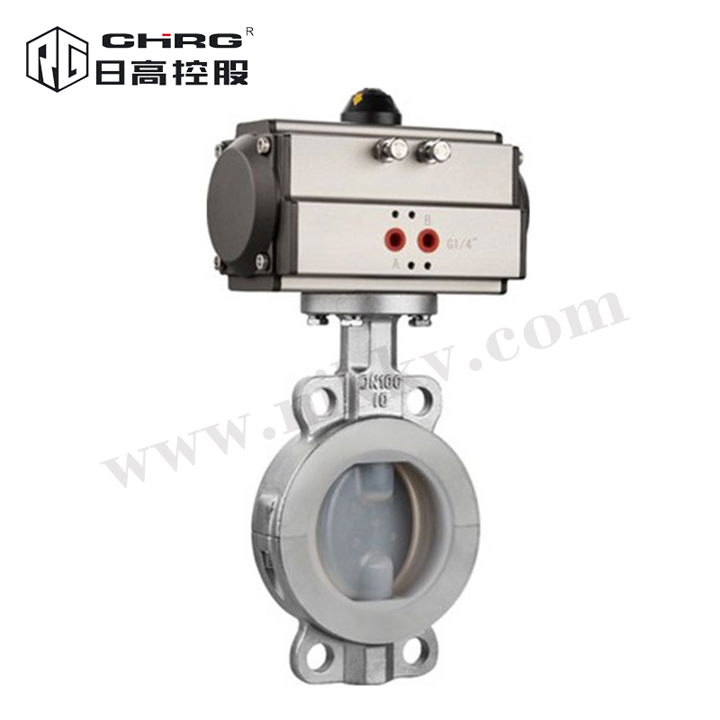 D671F46-16P氣動對夾蝶閥（全襯）